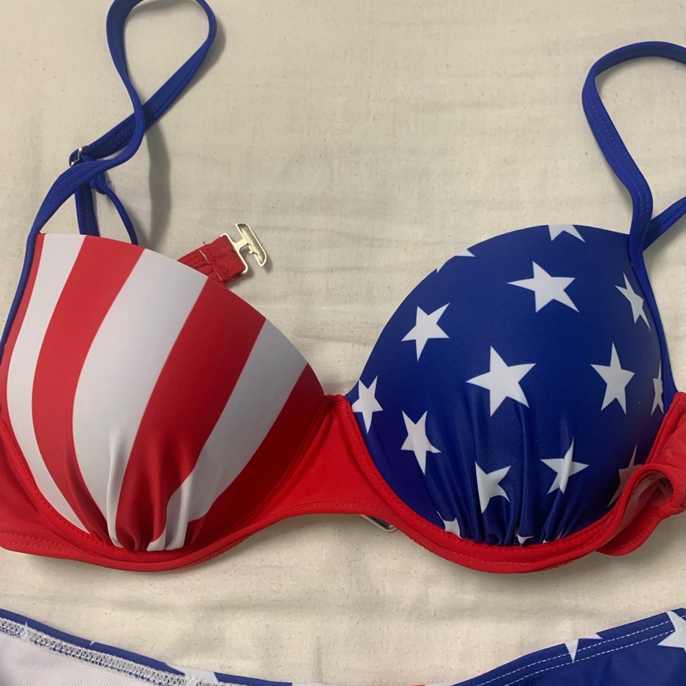 Patriotic Red and Blue Women's Bikini - Picture 3 of 5